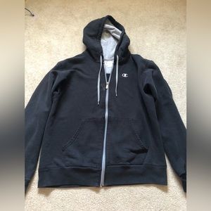 Men’s medium black champion zip up